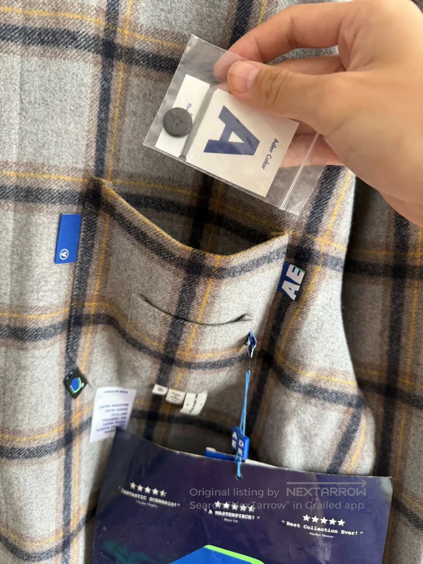 Ader Error Ader Error Plaid Wool Shirt. Size US M / EU 48-50 / 2 - 4 Thumbnail