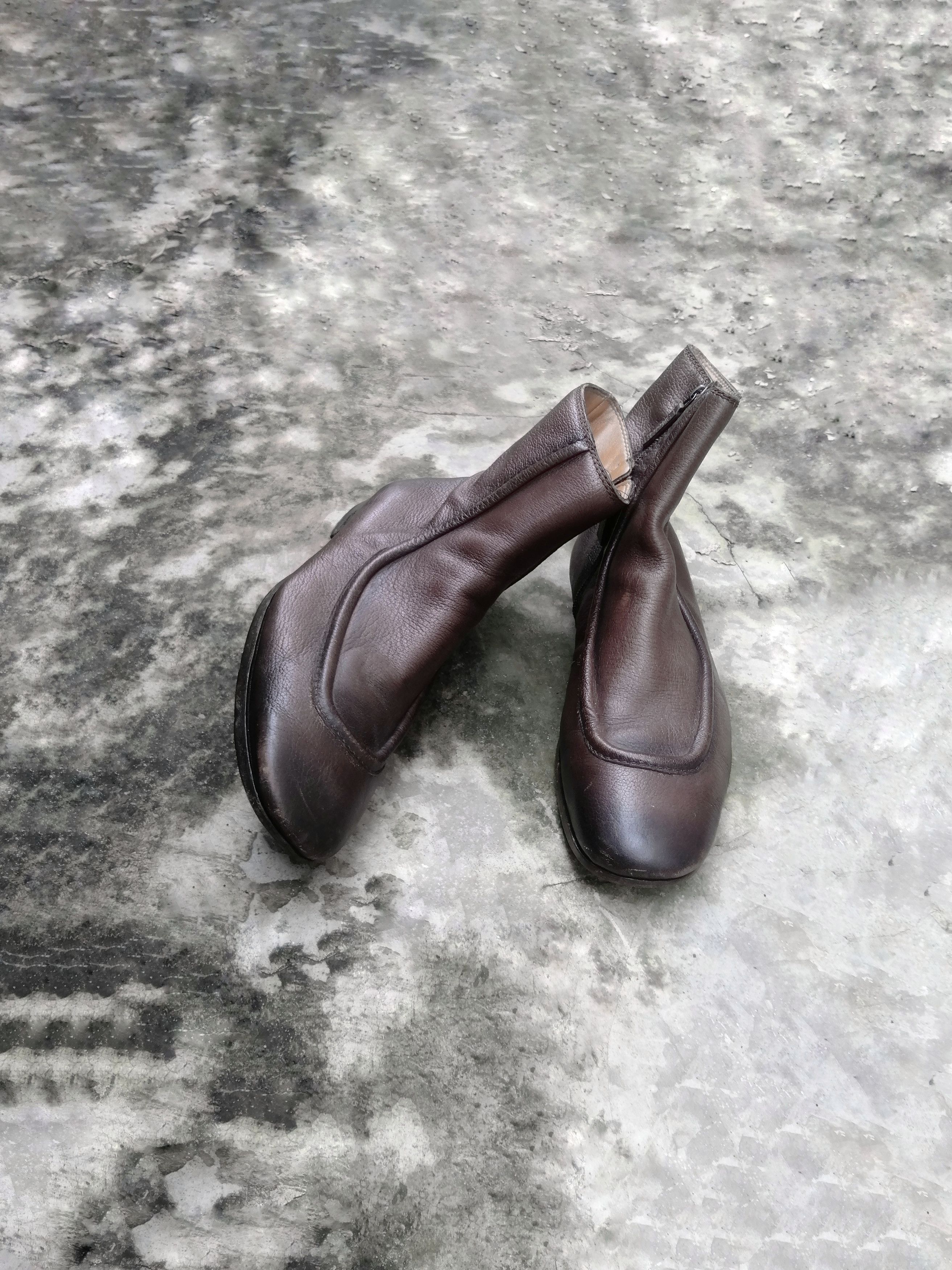 Gucci Gucci Brown Leather Zip Ankle Boots Square Toe US 9.5 Size US 9.5 / EU 42-43 - 2 Thumbnail