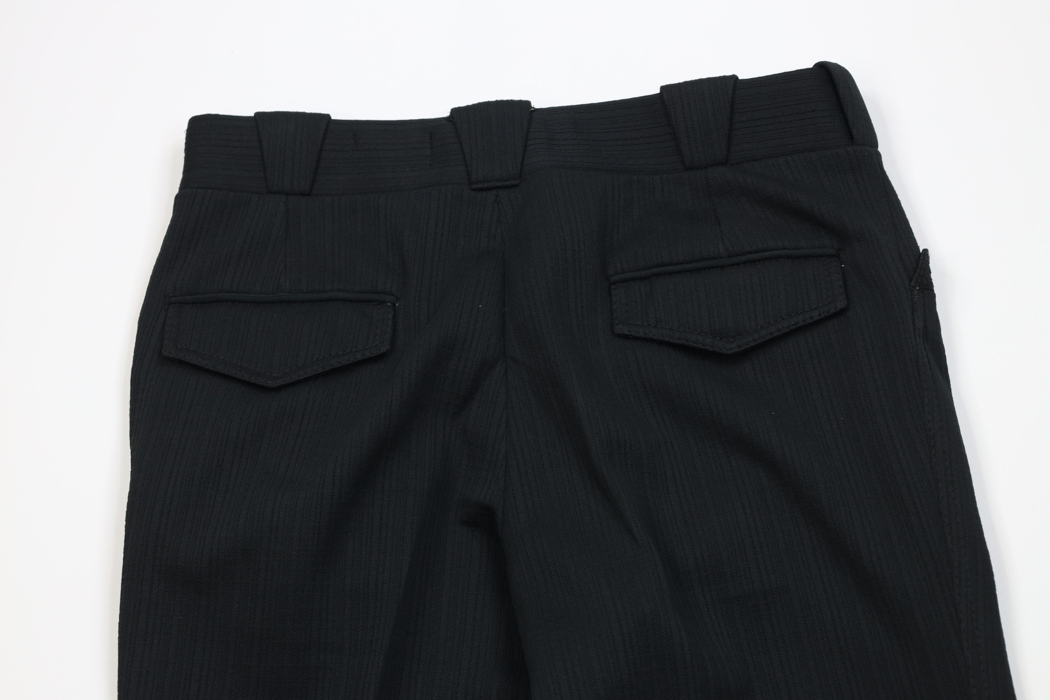 Vintage Vintage 70s Streetwear Knit Bell Bottoms Pants Black USA Size US 32 / EU 48 - 11 Thumbnail