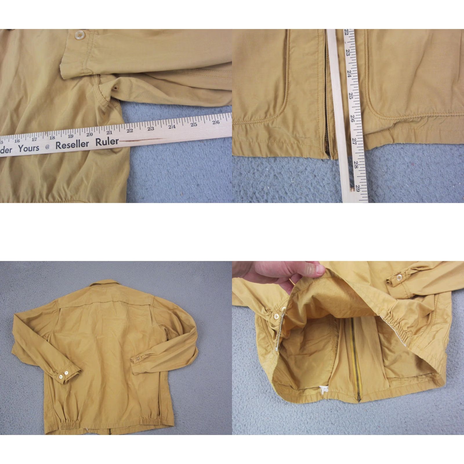 McGregor Vintage McGregor Bomber Jacket Mens 44 Yellow Drizzler Cravenette 50s 60s Size US S / EU 44-46 / 1 - 8 Thumbnail
