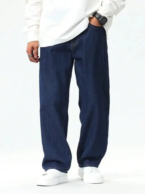 Jean × Vintage Vintage 2000s Retro Denim Jeans Loose fit Size US 36 / EU 52 - 1 Thumbnail