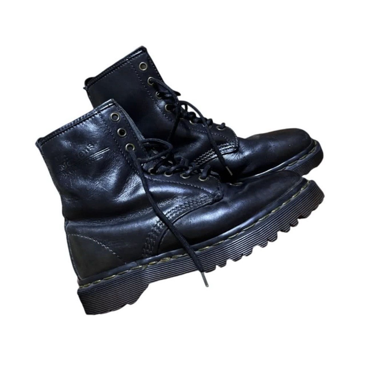 Dr. Martens Dr. Martens High Cut Black Leather Size US 8 / IT 38 - 2 Thumbnail