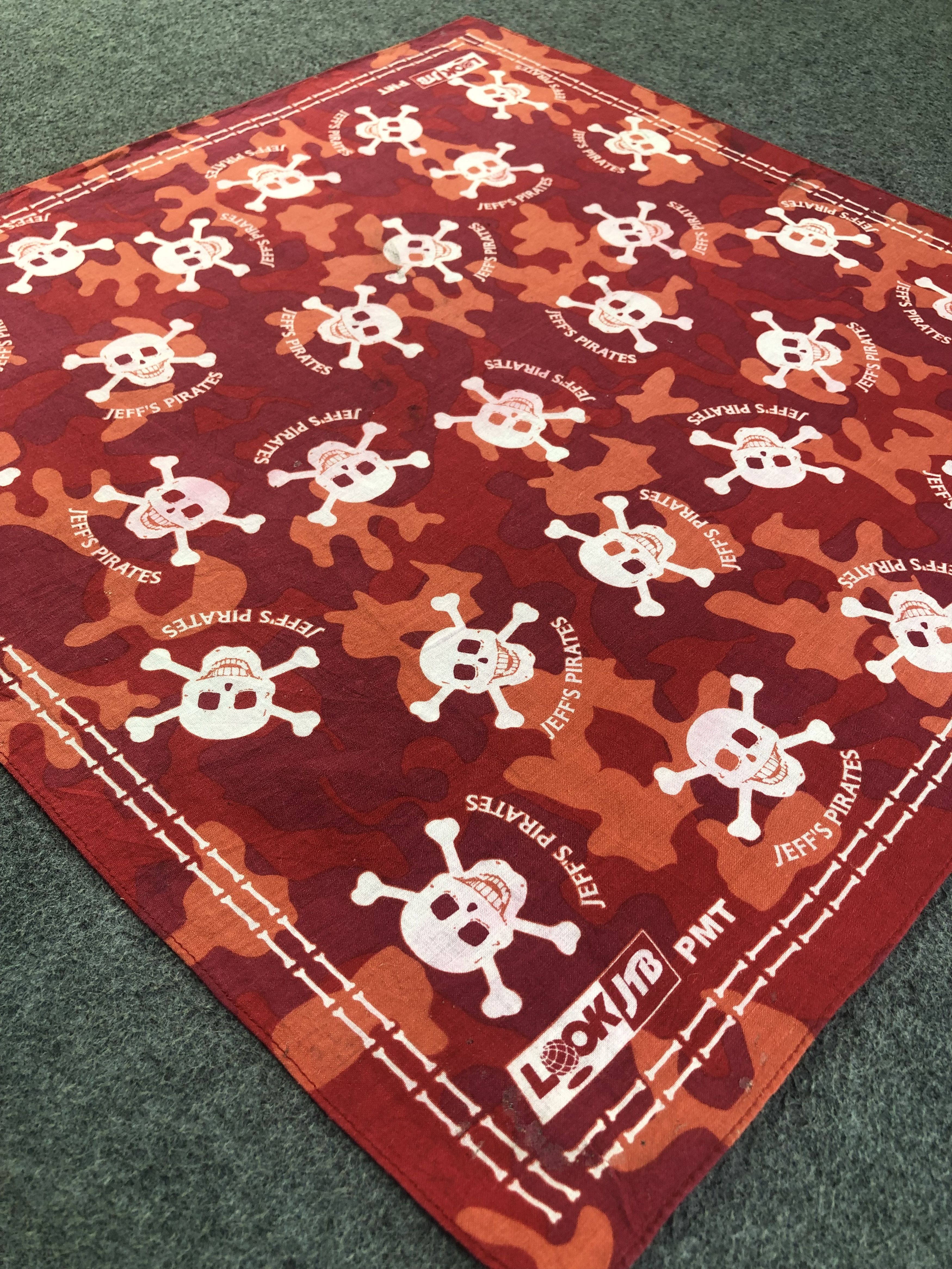 Vintage Jeff's Pirates Handkerchief / Bandana / Neckerchief Size ONE SIZE - 4 Thumbnail