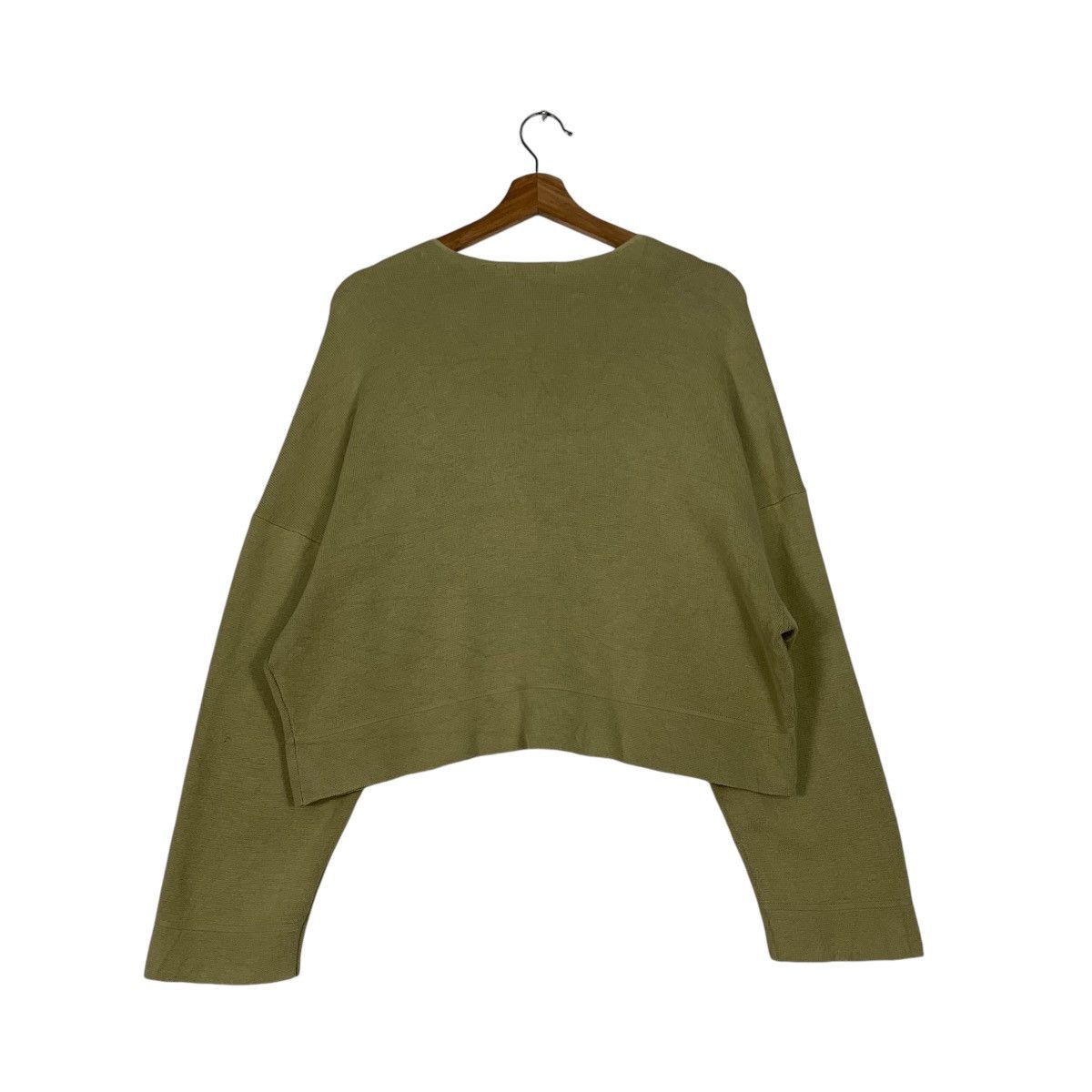 Uniqlo UNIQLO U Lemaire Green Cropped Cardigan #1187-C54 Size M / US 6-8 / IT 42-44 - 7 Thumbnail