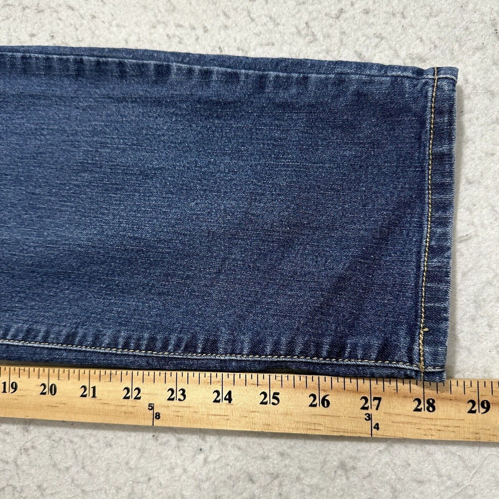 Other Torrid 20 Short Skinny Mid Rise Stretch Blue Jeans 40x28 Size 42" / US 20 - 13 Thumbnail