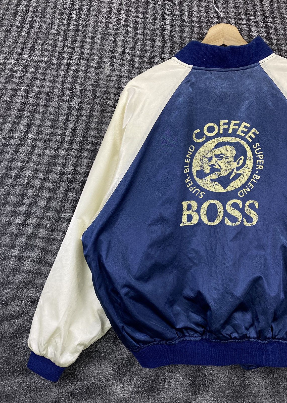 Japanese Brand Vintage Suntory Boss Coffee Logo Varsity Jacket Size US L / EU 52-54 / 3 - 3 Thumbnail