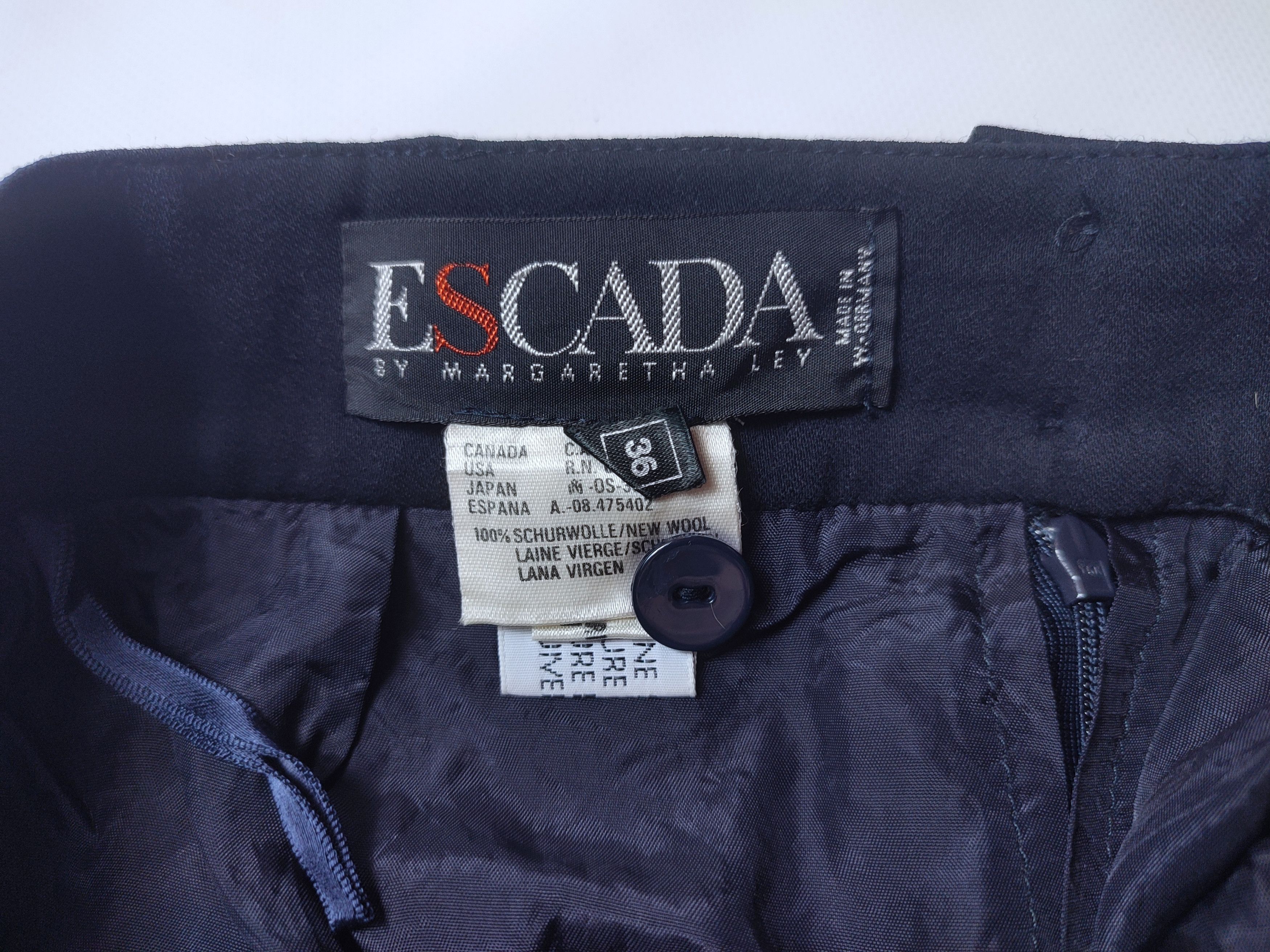 Escada Vintage Escada Wool Skirt Margaretha Ley Size 25" / US 0 / IT 36 - 2 Thumbnail