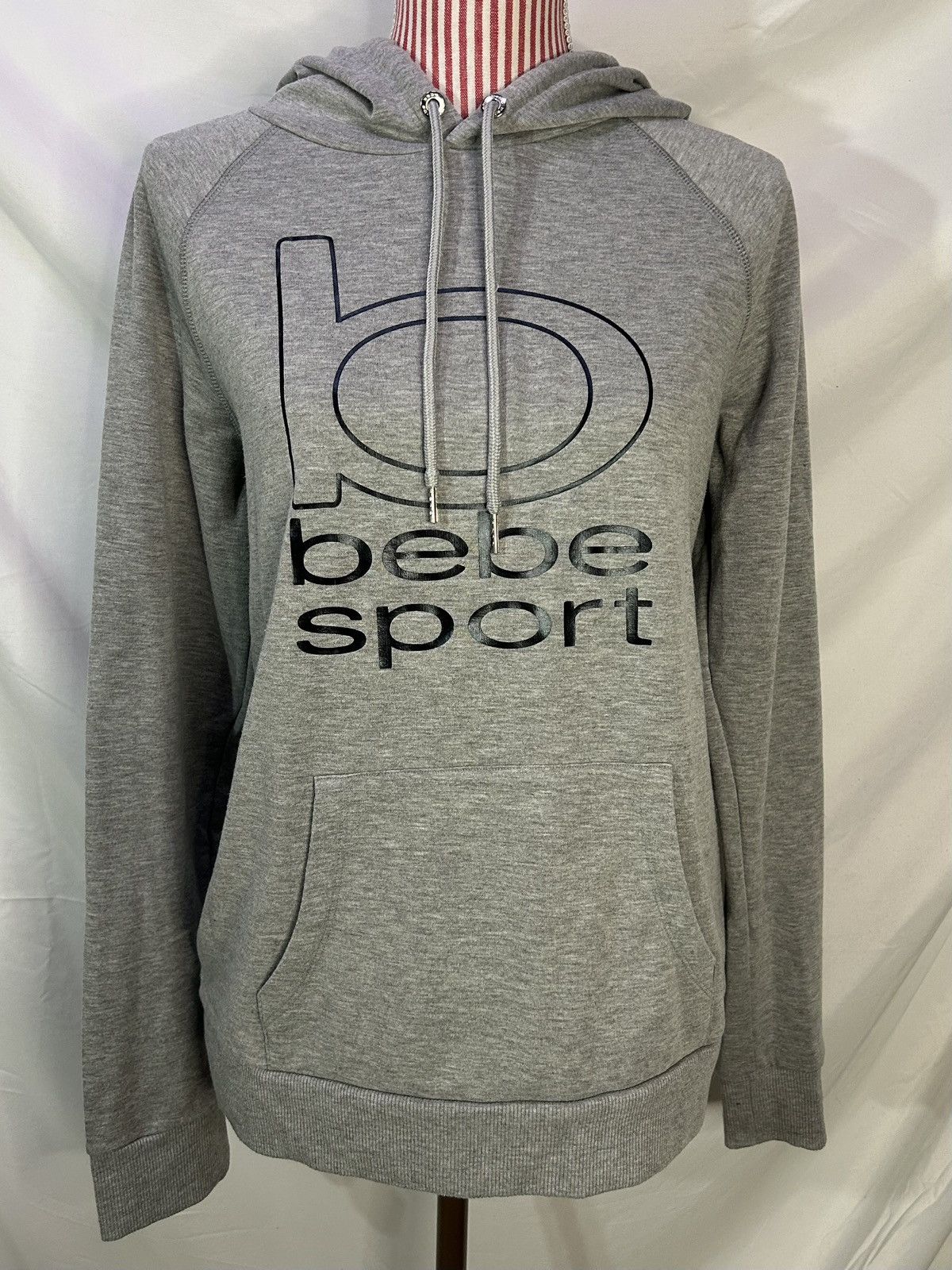 Bebe Y2K Bebe Sport Gray Logo Womens Hoodie Super Soft Sz Large Size L / US 10 / IT 46 - 1 Thumbnail