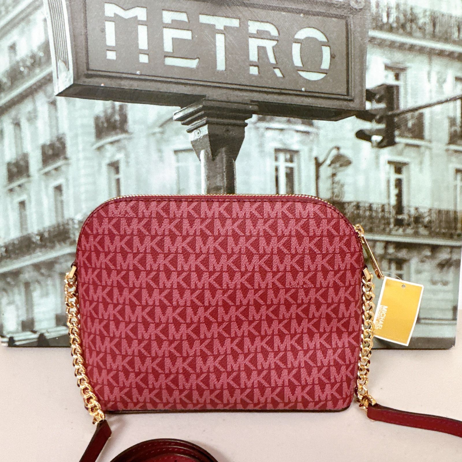 Michael Kors Michael Kors 35F1GTVC65 Jet Set Travel Medium Dome Crossbody Size ONE SIZE - 3 Thumbnail