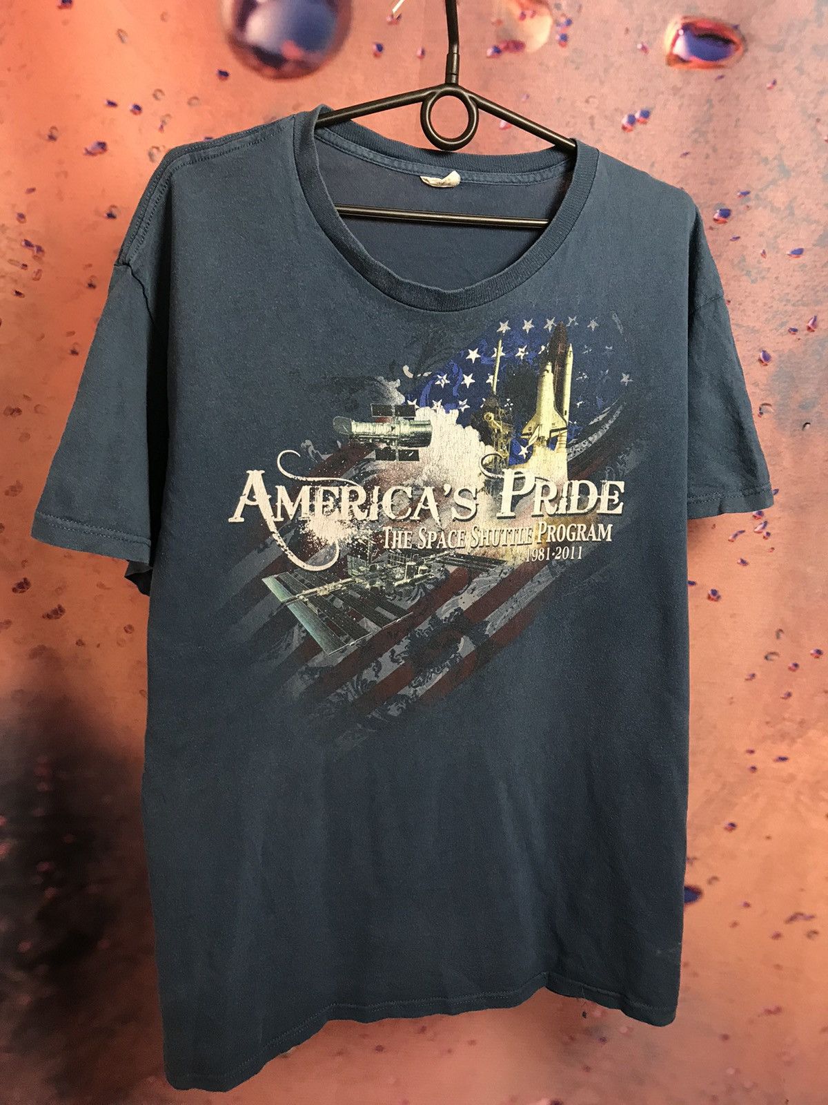 Vintage Vintage Americas Pride The space centre program t shirt Size US L / EU 52-54 / 3 - 2 Thumbnail