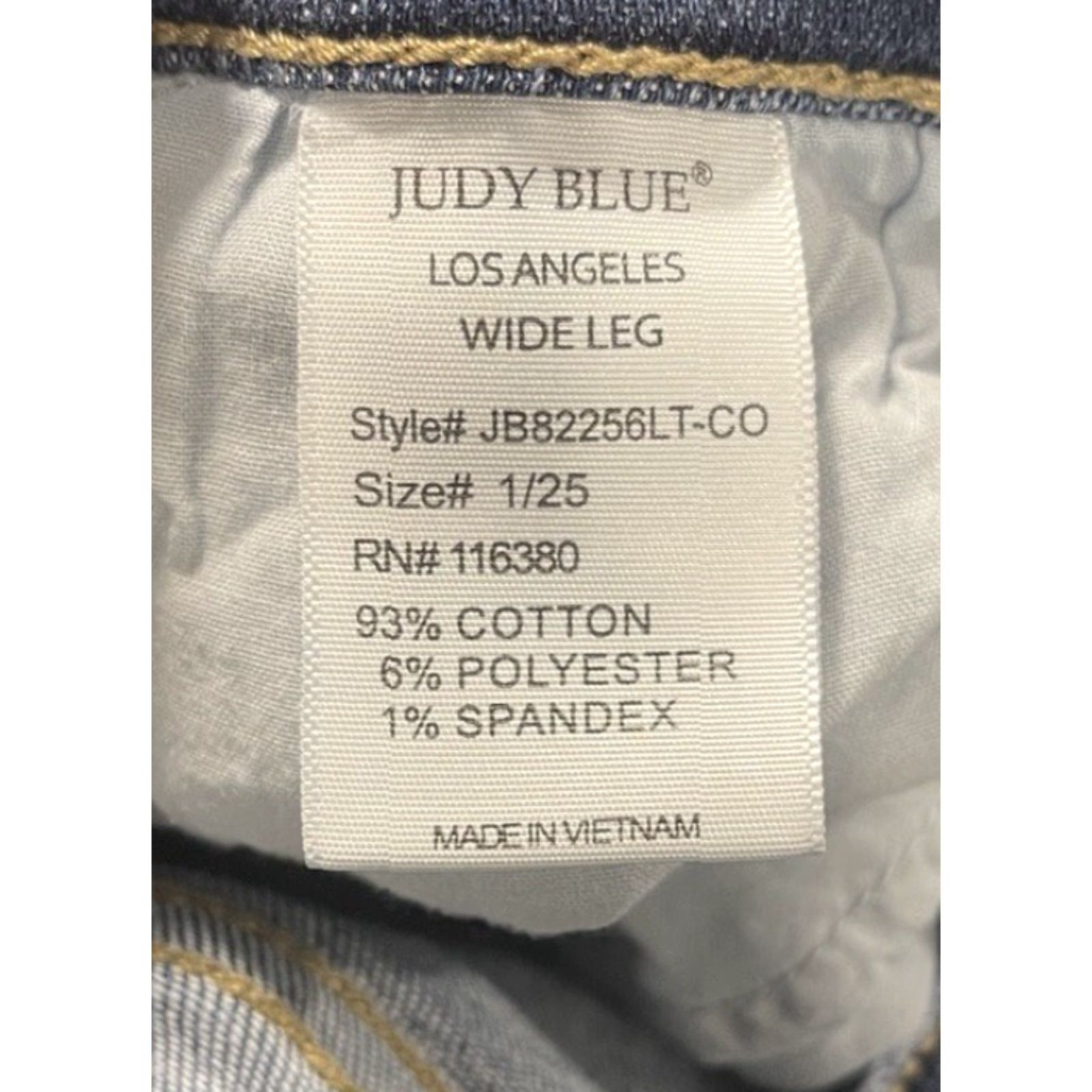 Denime Judy Blue Women's Wide Leg Cropped Distressed Jeans, Size 25, Blue, City Theme Size 42" / US 20 - 4 Thumbnail