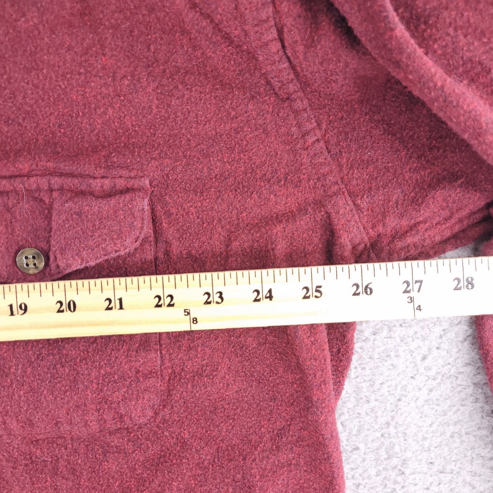 Vintage VINTAGE St. John's Bay Shirt Mens XLT Red Flannel Button-Up Long Sleeve Chamois Cloth Thick Solid Modern Comfort Mens Size US XL / EU 56 / 4 - 7 Thumbnail