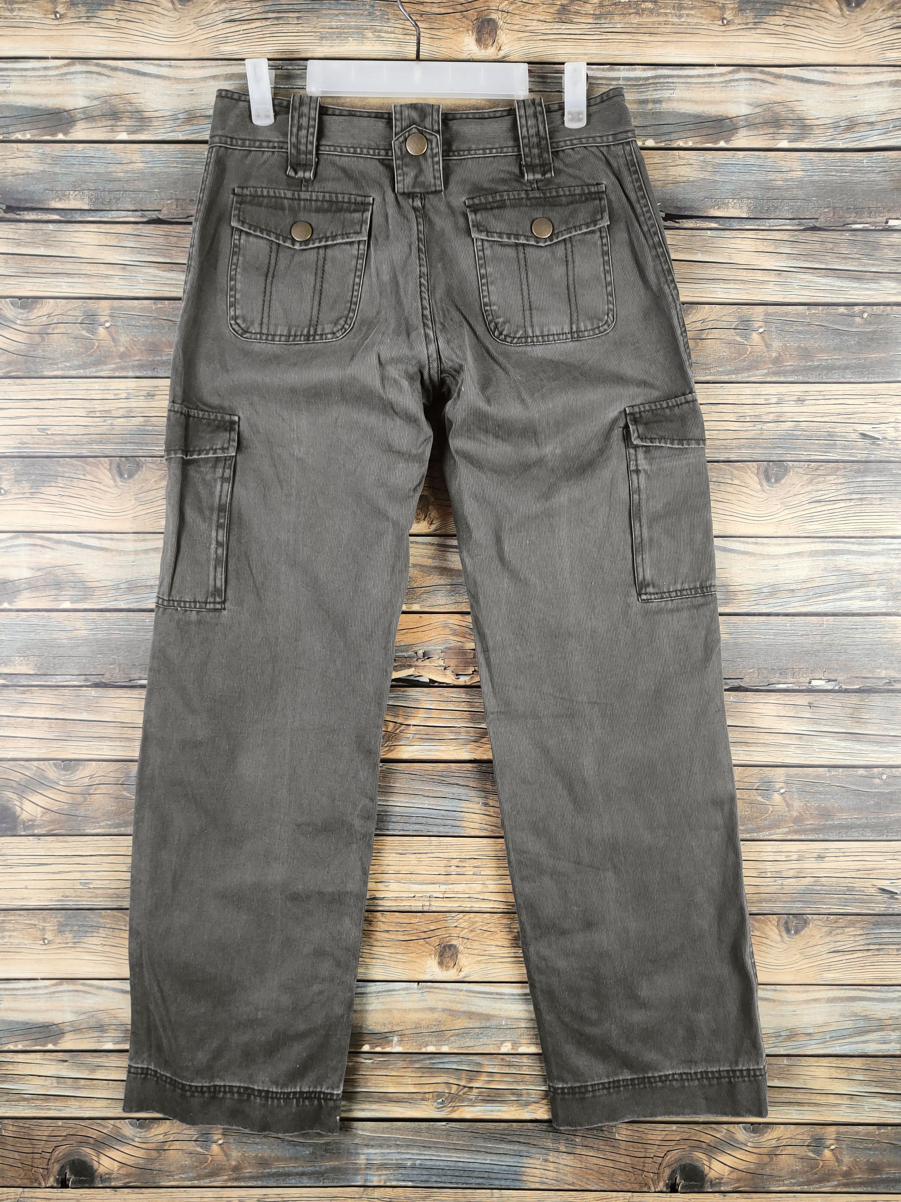 Japanese Brand Wind Blows Olive Multipocket Cargo Pants #S2841 Size 29" - 7 Thumbnail