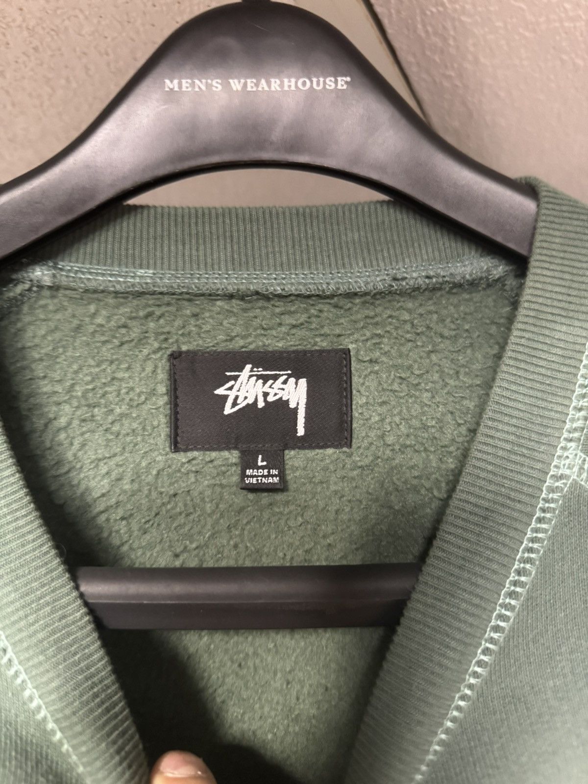 Stussy Stussy overlock Varsity raglan crew pine green Size US L / EU 52-54 / 3 - 2 Thumbnail