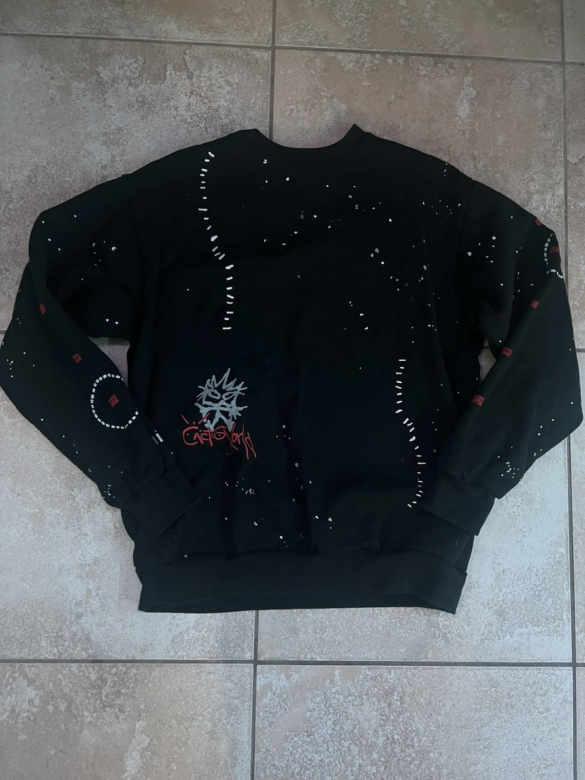 Travis Scott Cactus Jack Stitched Crewneck Sweater Size US M / EU 48-50 / 2 - 1 Thumbnail