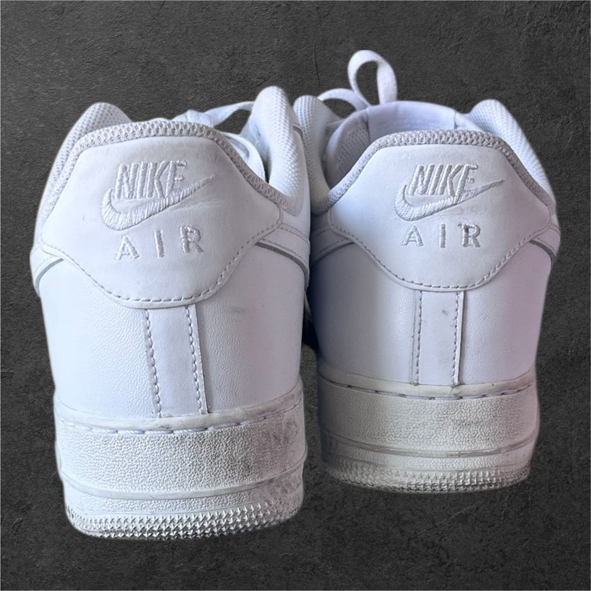 Nike White Nike Air Force 1s. Size US 13 / EU 46 - 3 Thumbnail