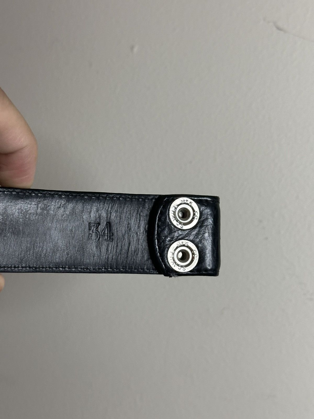 Chrome Hearts Chrome Hearts black leather belt size 34 Size 34 - 7 Thumbnail