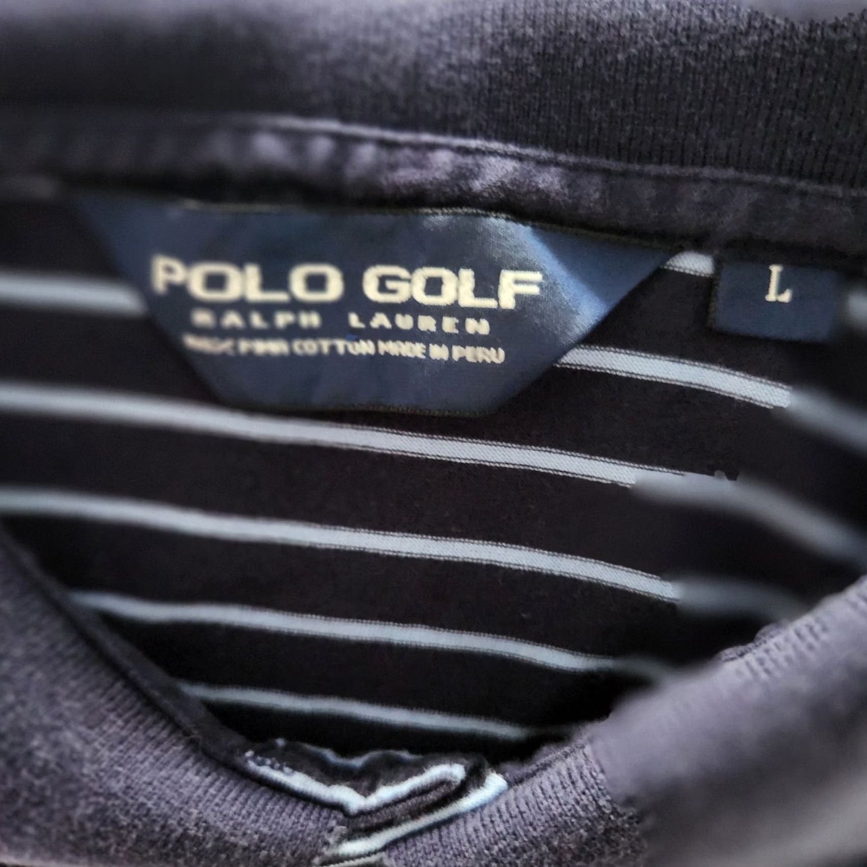 Polo Ralph Lauren Polo Ralph Lauren Polo Golf Shirt Men Large Blue White Striped Pony Shirt Size US L / EU 52-54 / 3 - 4 Thumbnail
