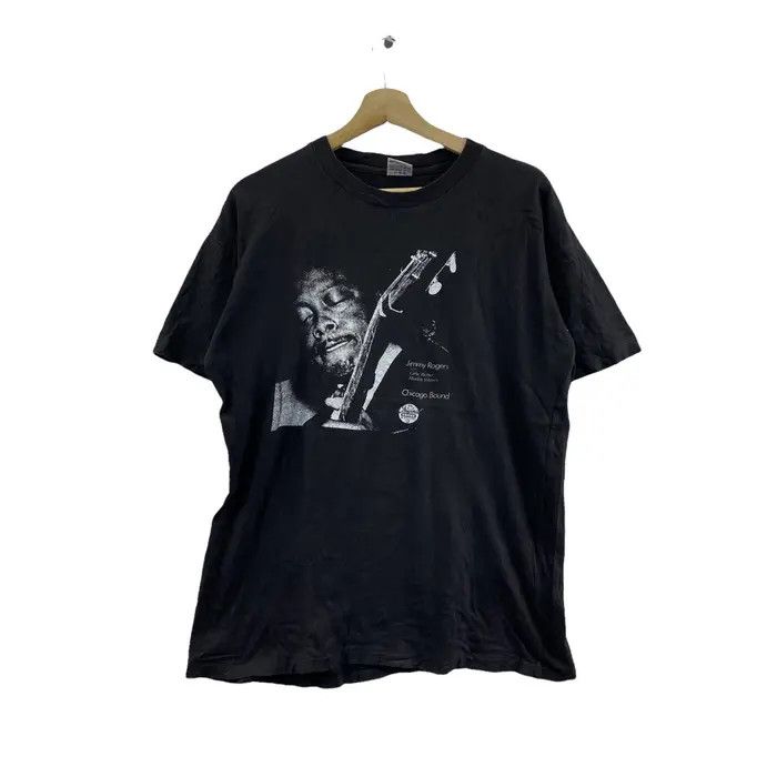 Vintage Vtg 80’ JIMMY ROGERS BLUES Chicago Bound Album Tee Shirt Size US L / EU 52-54 / 3 - 1 Thumbnail