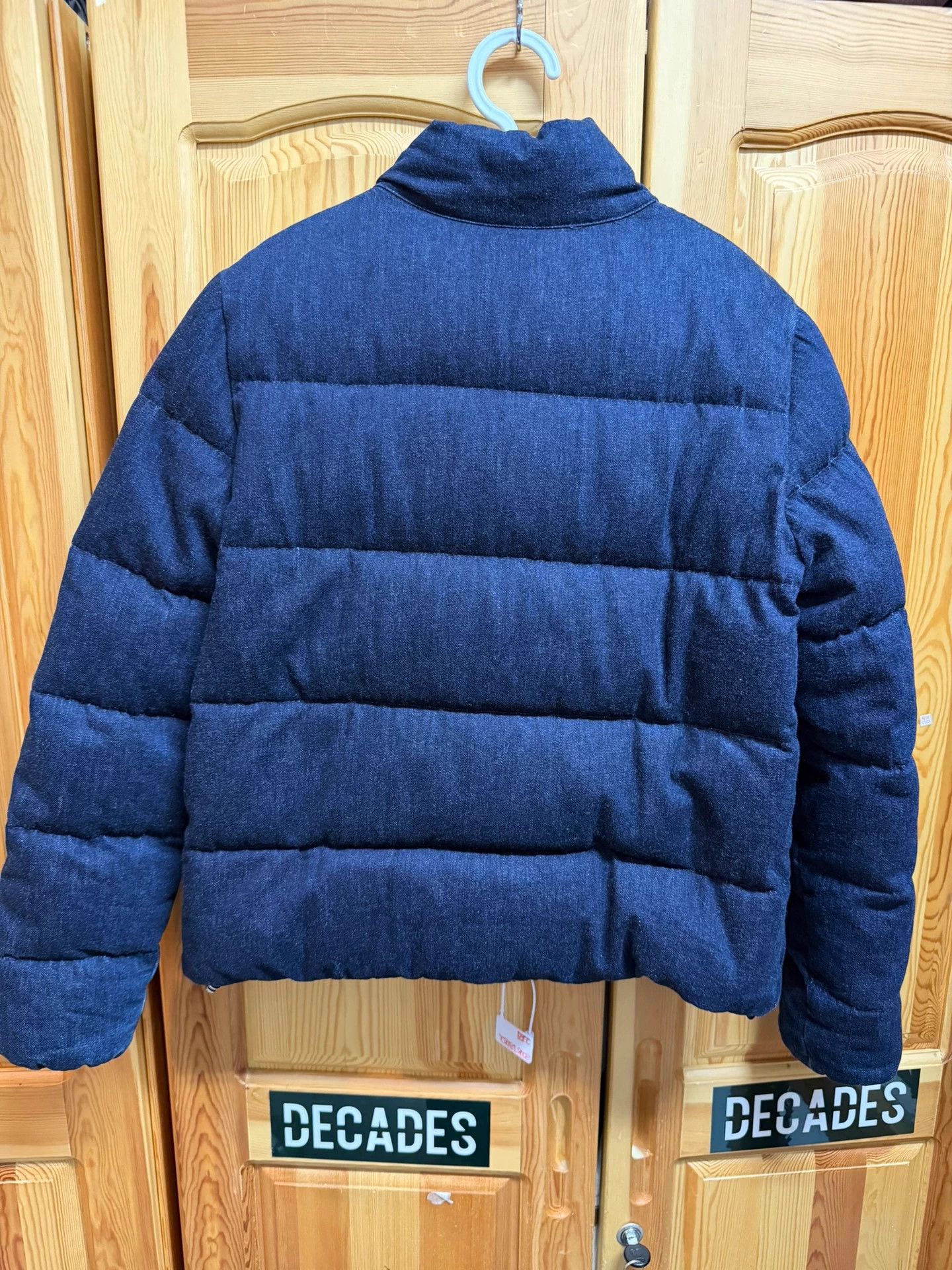 Moncler Moncler thick denim puffer jacket with patch size 2 Size US M / EU 48-50 / 2 - 2 Thumbnail