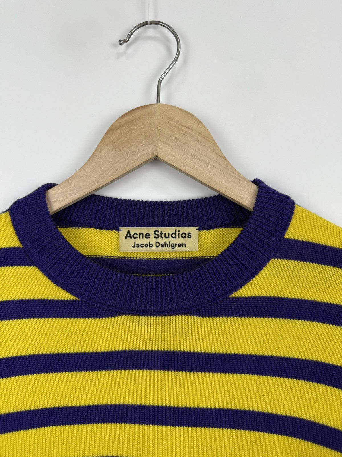 Acne Studios 🇨🇭 Acne Studios Jacob Dahlgren Wool Laine Striped Sweater Y2K Size US S / EU 44-46 / 1 - 4 Thumbnail
