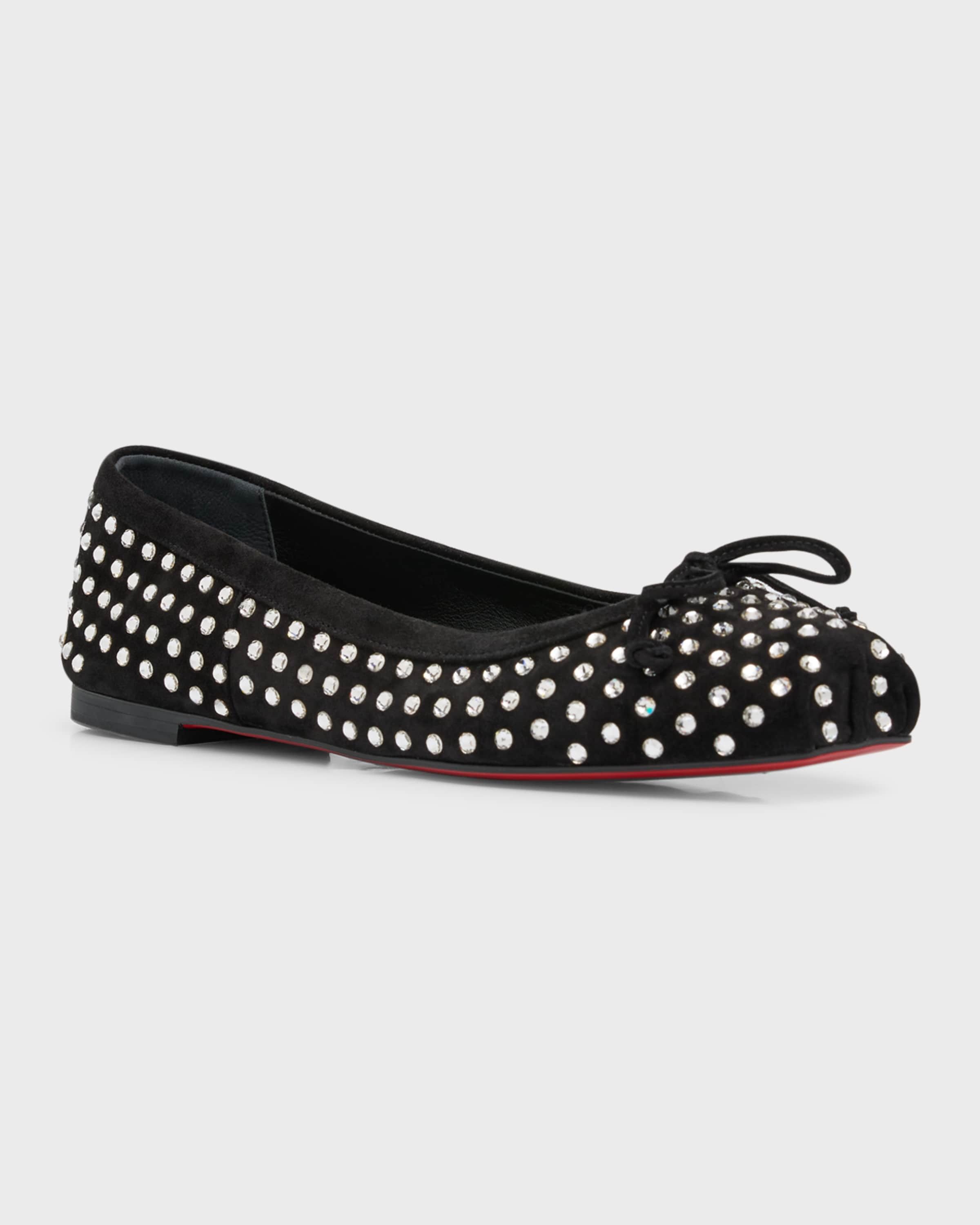 Christian Louboutin oc11z0125 Ballerina Flats in Black Size US 7 / IT 37 - 2 Thumbnail