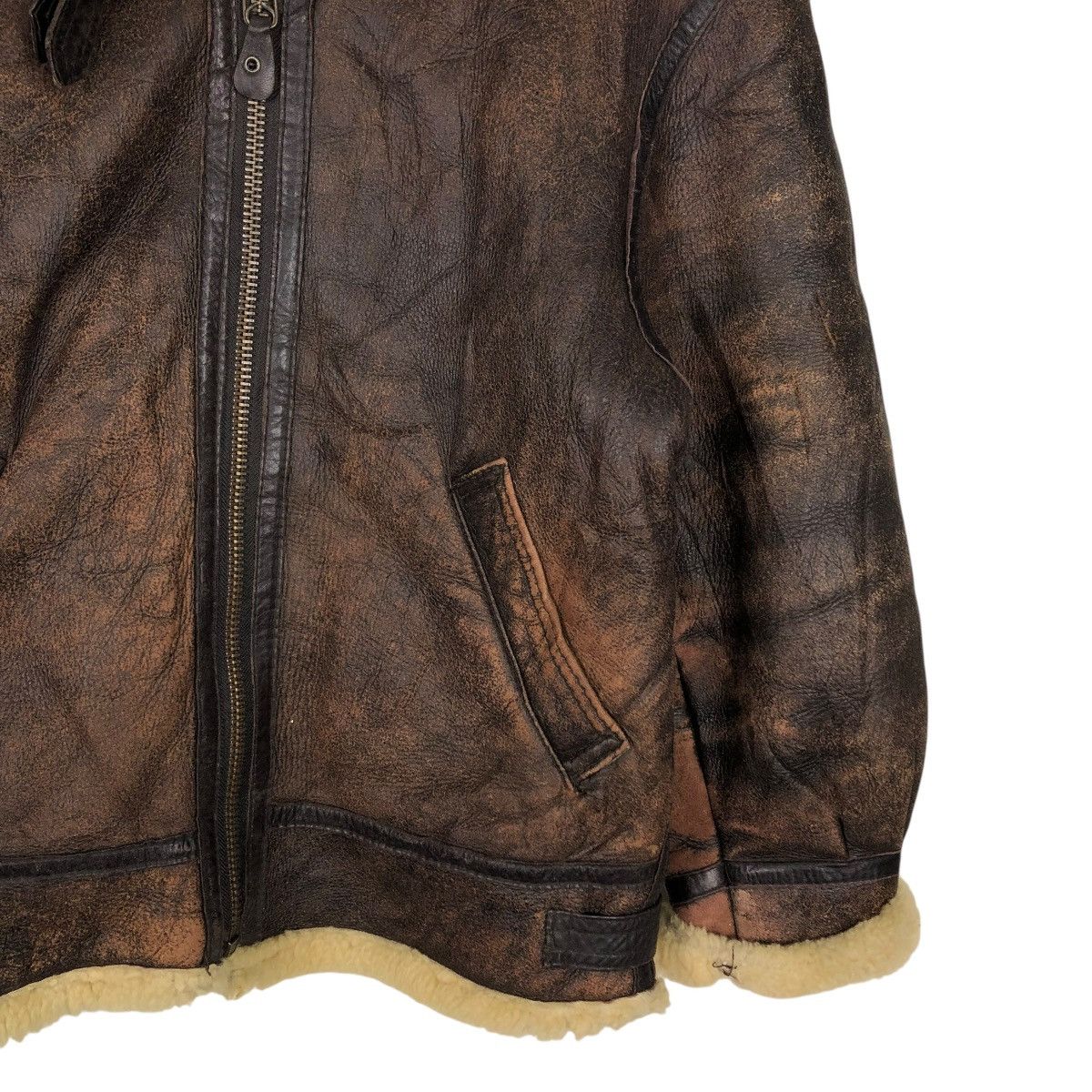 Aero Leathers 🔥VINTAGE LEATHER JACKET SHEARLING B-3 MEN’S ROBO ISSEYMIYAKE Size US M / EU 48-50 / 2 - 7 Thumbnail