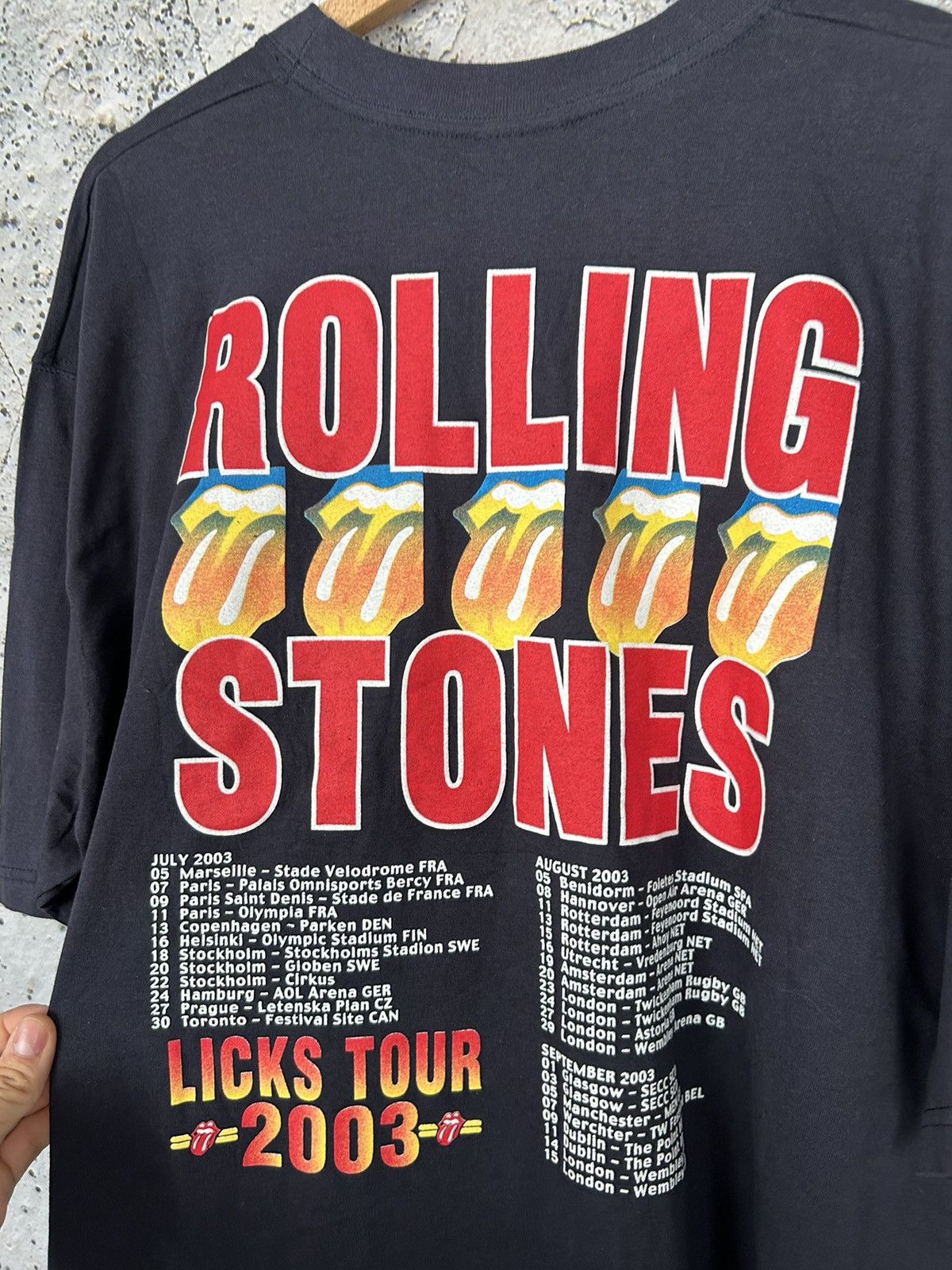 The Rolling Stones × Vintage Vintage The Rolling Stones Rock Band Tee 2003 Tour Size US XXL / EU 58 / 5 - 5 Thumbnail