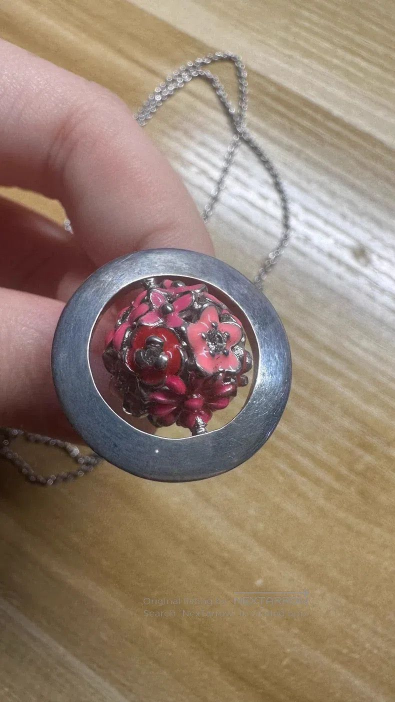 Vivienne Westwood Flower orb necklace, pink flowers