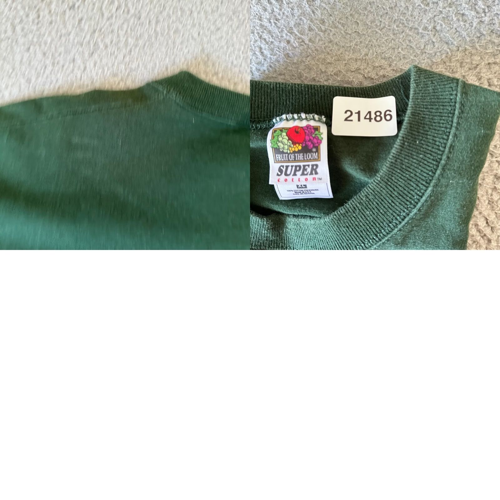Fruit Of The Loom VINTAGE Fruit of the Loom Shirt Mens XL Green Made in USA Heavy Size US XL / EU 56 / 4 - 9 Thumbnail