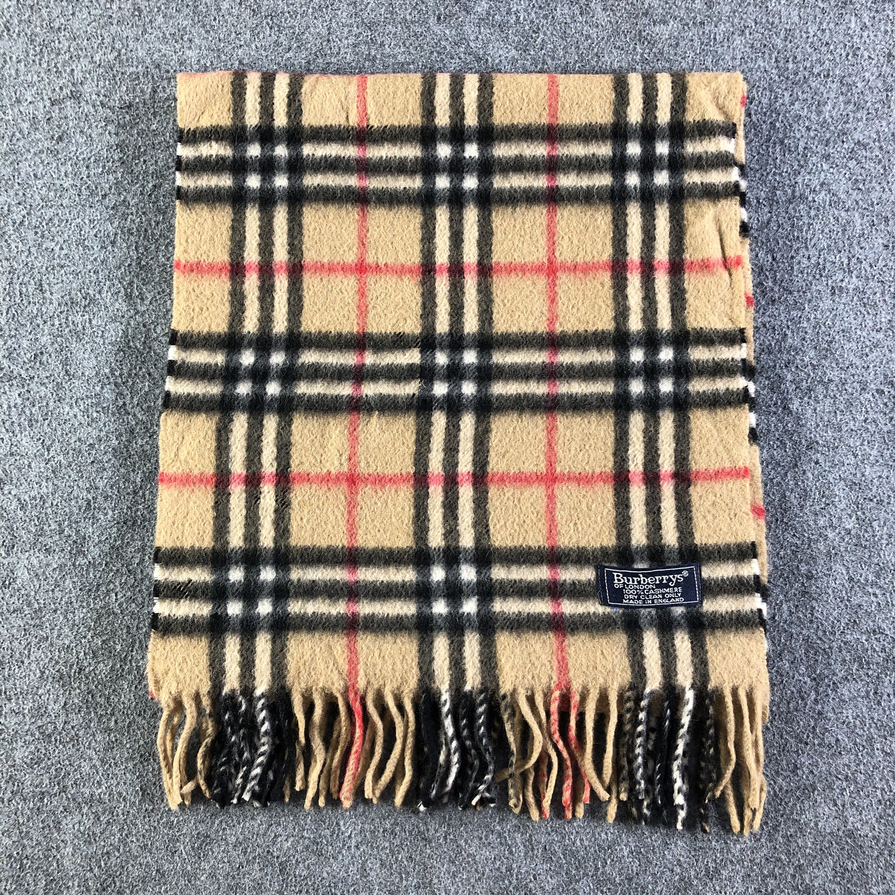 Burberry Burberrys Cashmere Scarf / Muffler / Neckwear Size ONE SIZE - 2 Thumbnail