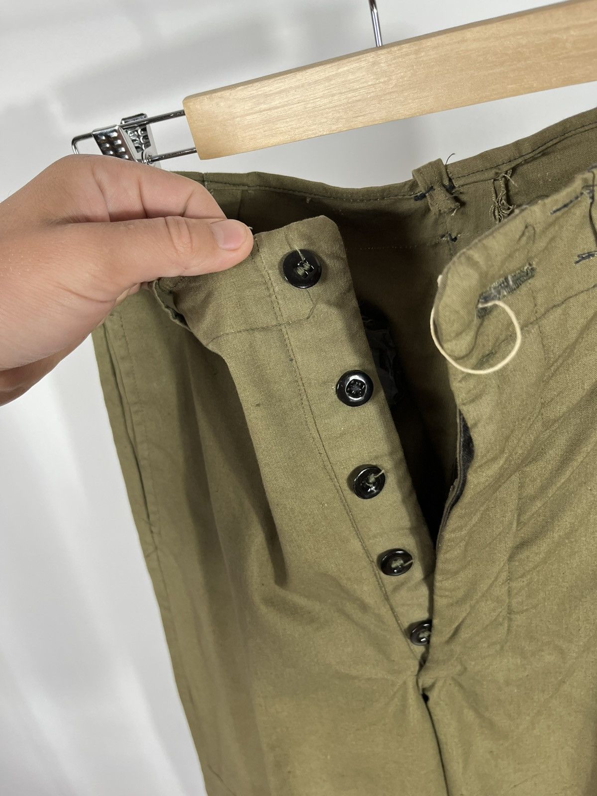 Vintage Vintage Czechoslovakian Army Field Pants Olive Green C-3 Size US 31 - 9 Thumbnail