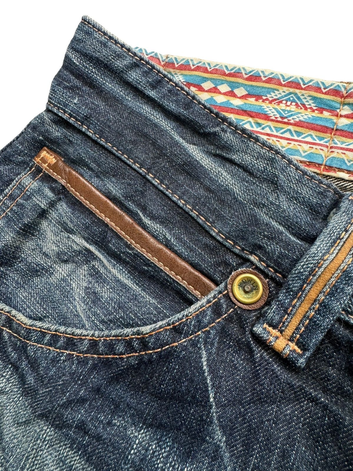 Edwin VINTAGE EDWIN EXCLUSIVE XV NAVAJO POCKET BAGGY JEANS Size US 36 / EU 52 - 8 Thumbnail