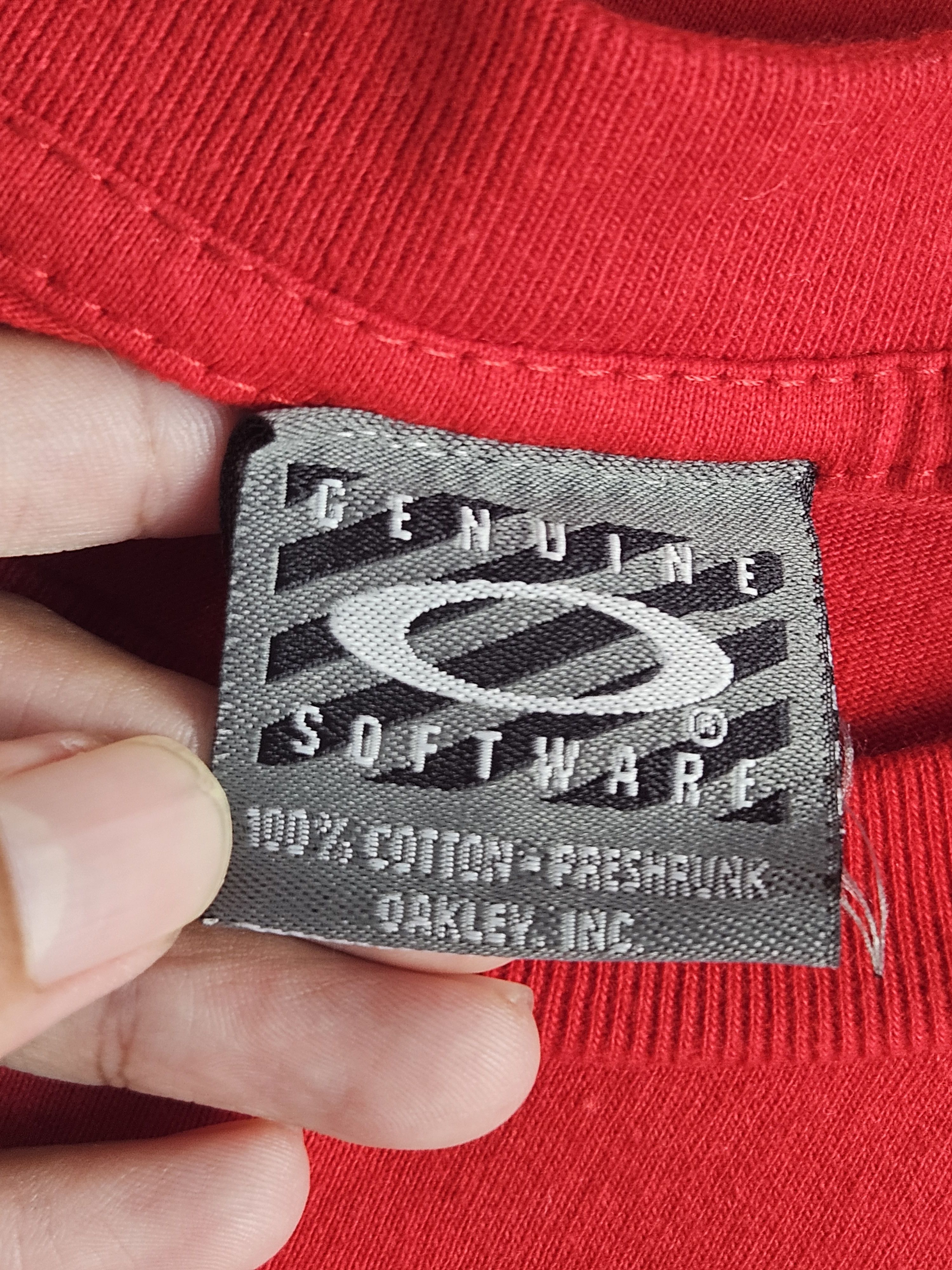 Oakley Vintage 90s Oakley Software logo shirt Size US XL / EU 56 / 4 - 4 Thumbnail