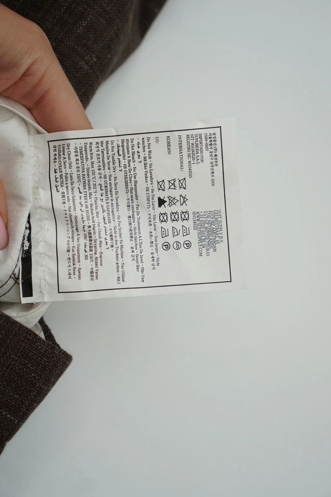 Suitsupply Men Suitsupply Pants Brown Wool Silk & Linen Brescia US38 Size 38R - 6 Thumbnail