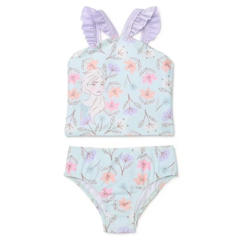Other NWOT Disney Frozen Elsa Toddler 2-Piece Ruffled Swimwear 2T Size ONE SIZE - 1 Thumbnail