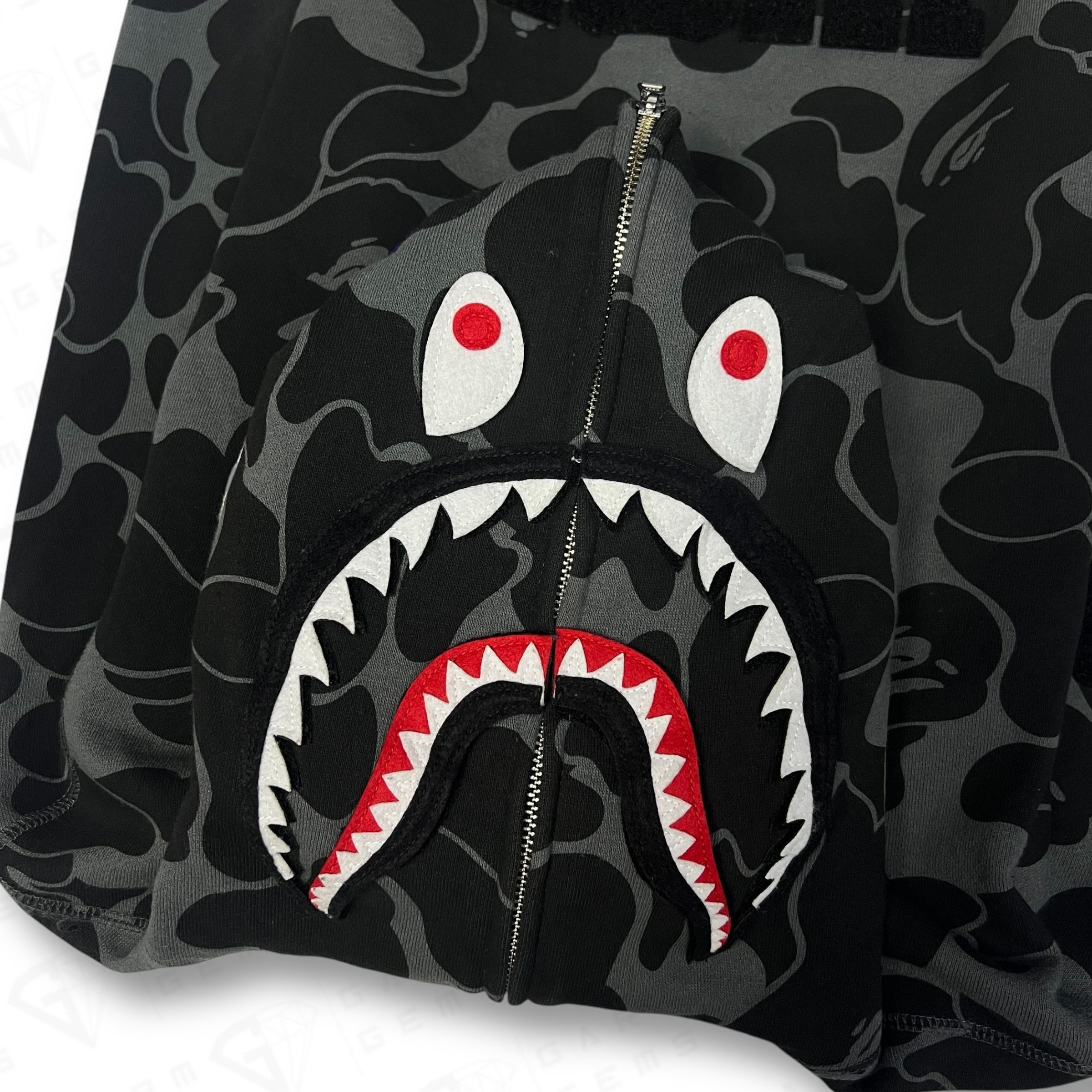 Bape A Bathing Ape Detachable Shark Full Zip Hoodie Size US S / EU 44-46 / 1 - 4 Thumbnail