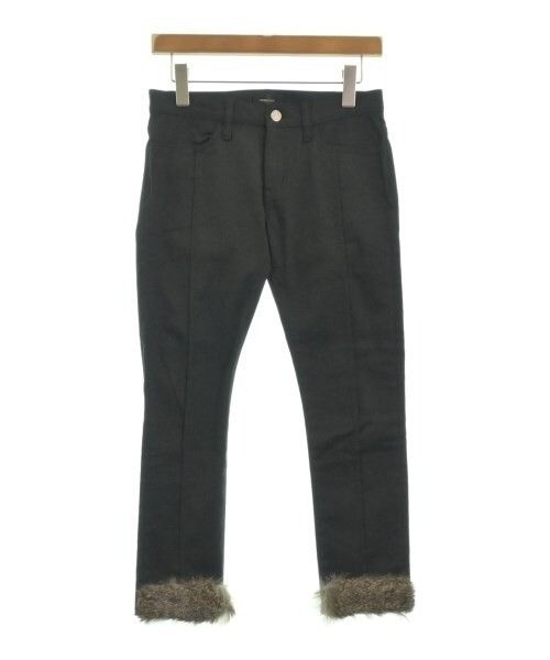 UNDERCOVER Cropped Pants Rabbit Fur Black Size S