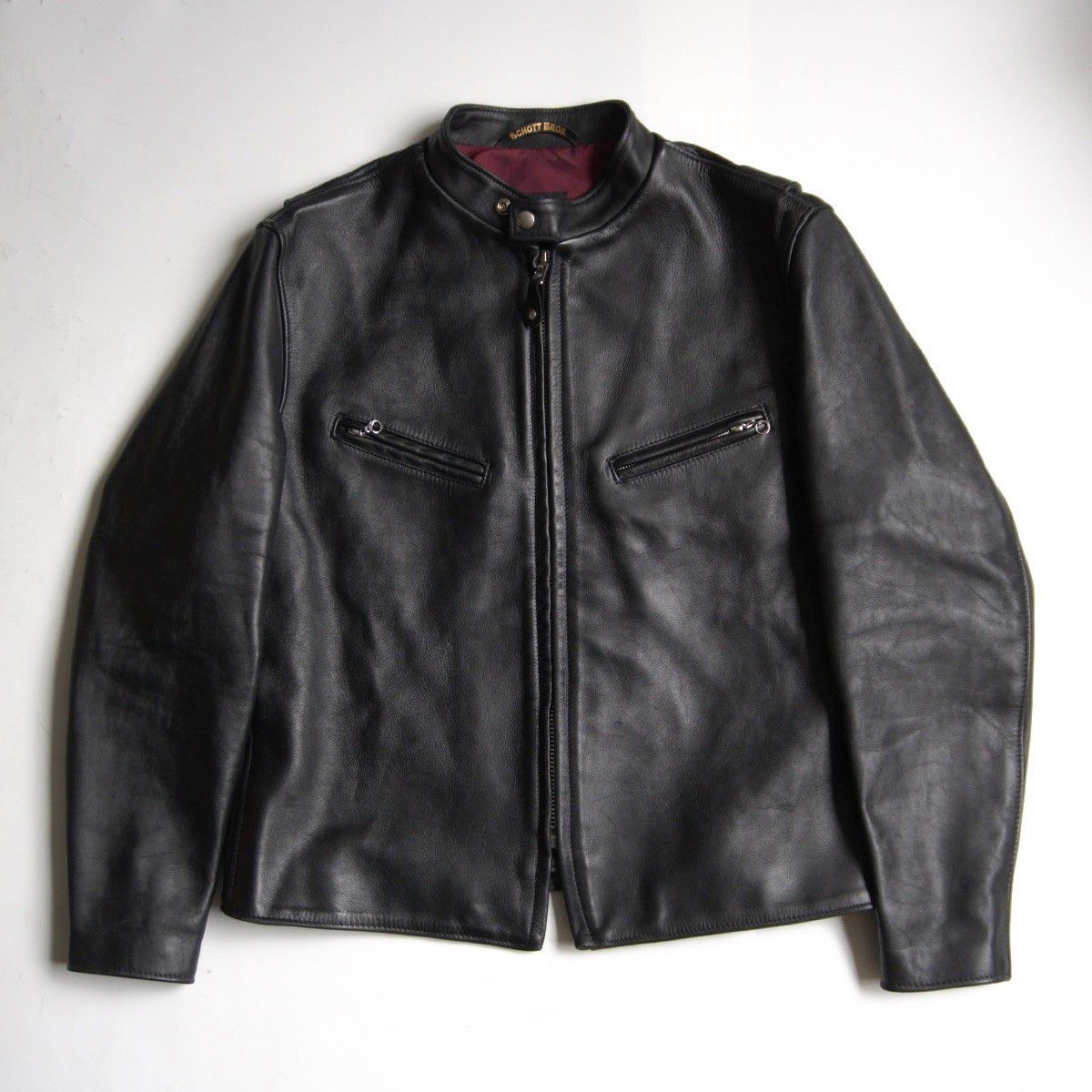 Schott SCHOTT 641XX Steerhide Single Rider Jacket Black Size S Size US S / EU 44-46 / 1 - 1 Thumbnail