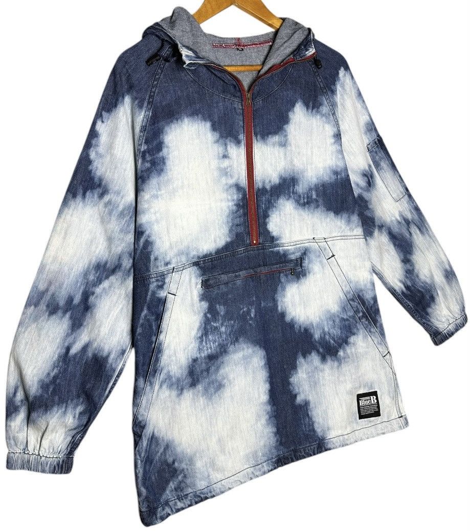 Japanese Brand Blue B Sky Blue Parka Jacket Halfzipper Size M / US 6-8 / IT 42-44 - 4 Thumbnail