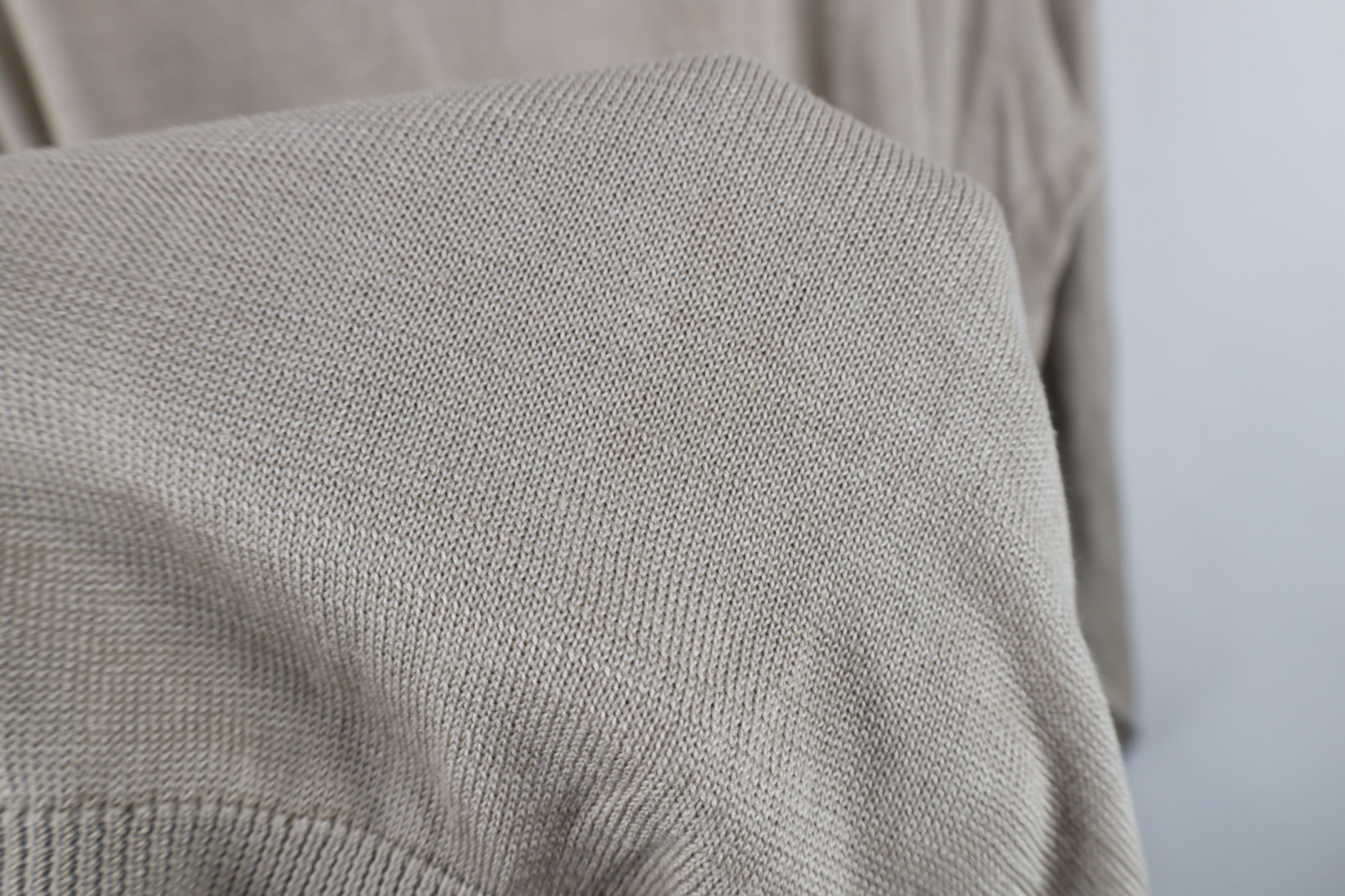 Gemelli Vintage 90s Genelli Lightweight Knit Crewneck Sweater Beige Size US XXL / EU 58 / 5 - 5 Thumbnail
