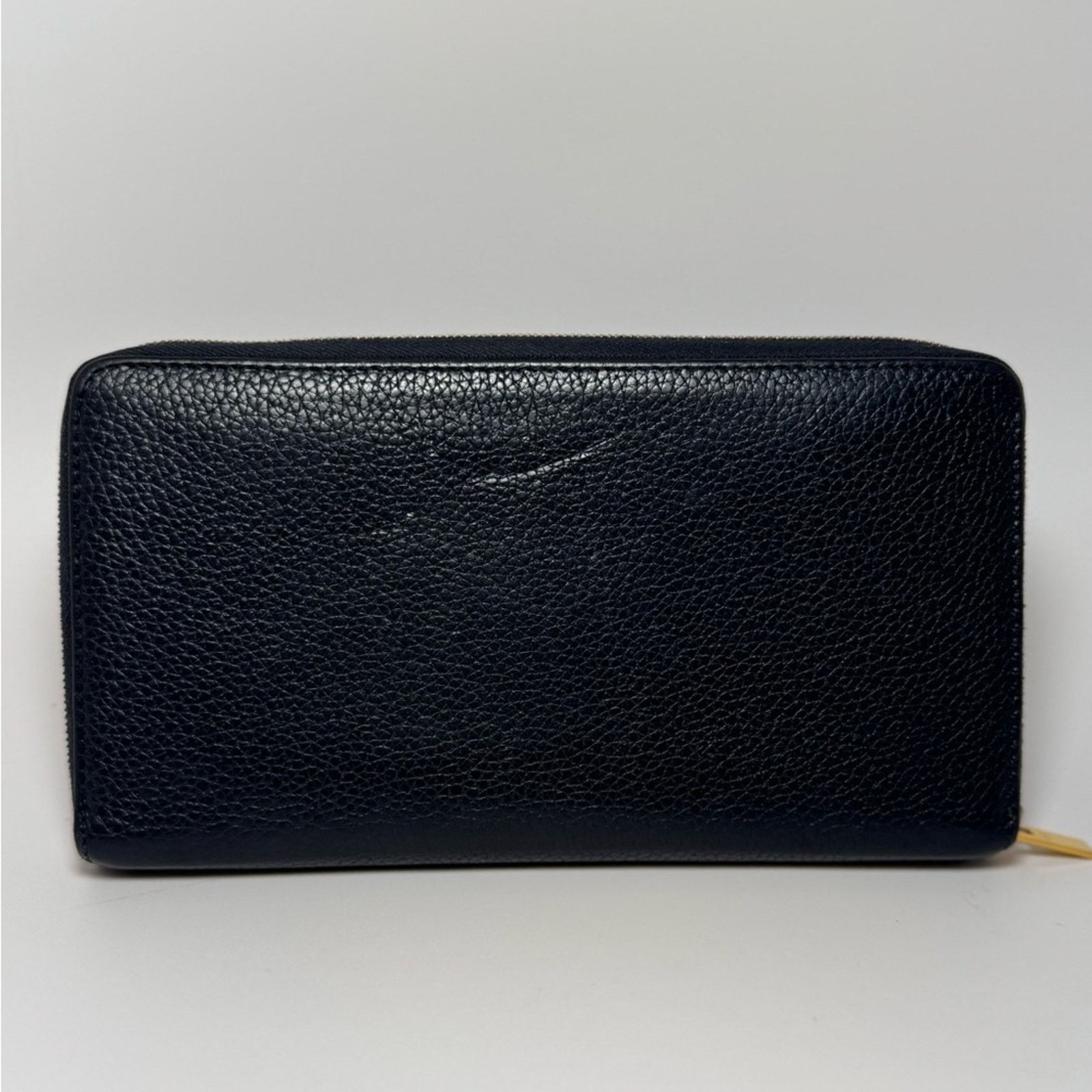 Celine Céline Continental Black Pebbled Leather Zip Wallet Italian Size ONE SIZE - 2 Thumbnail