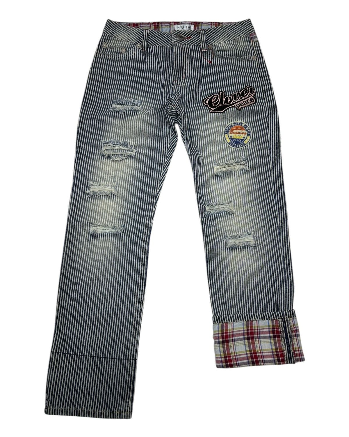 Hysteric Glamour × If Six Was Nine × Japanese Brand Vintage Colza Stripe Japanese Brand Punk Style Jeans Size 30" / US 8 / IT 44 - 6 Thumbnail