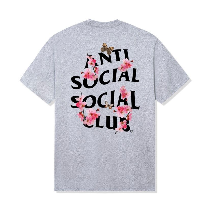 Anti Social Social Club Kkotch Tee Heather Grey DS Brand New