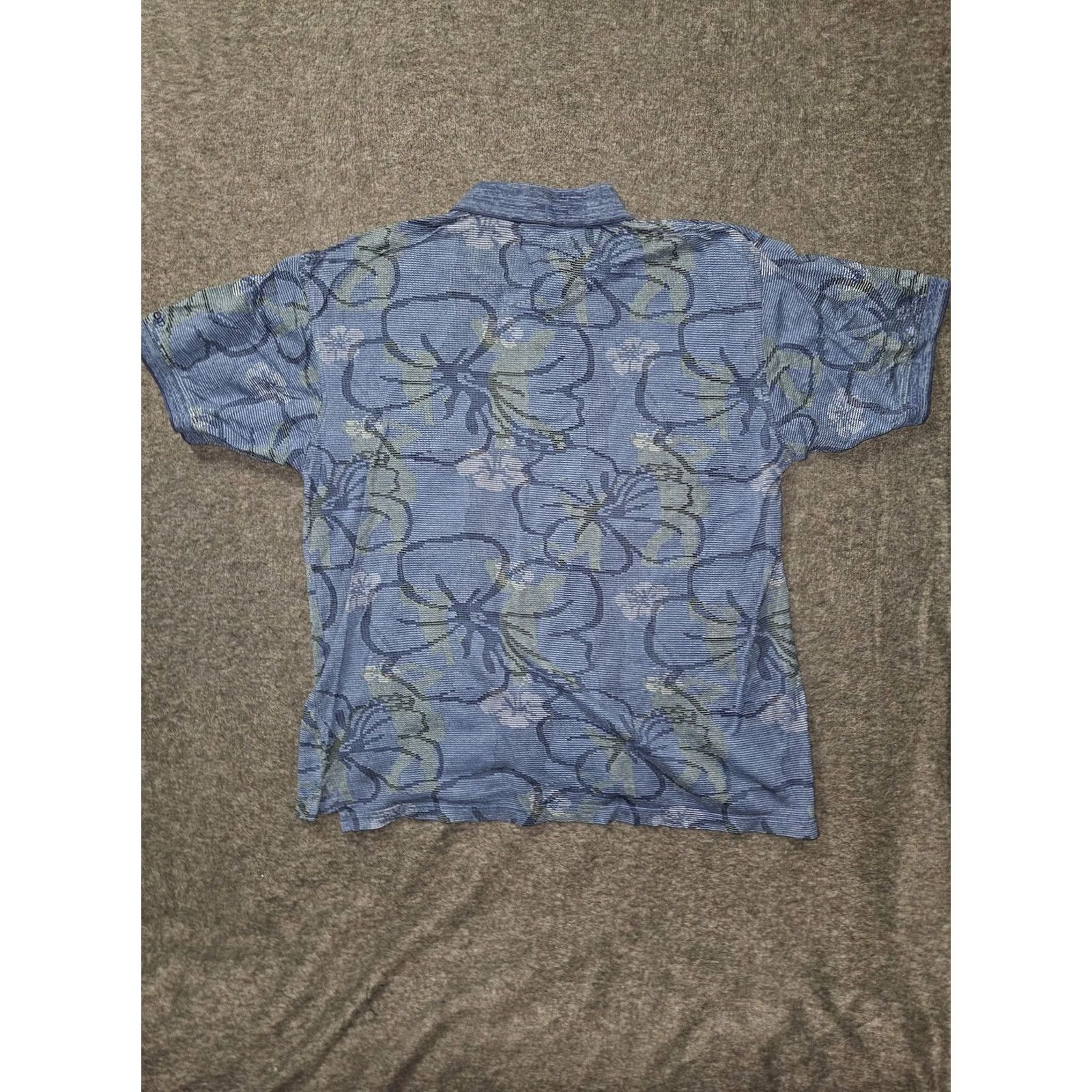 Izod IZOD Shirt Mens L Blue Golf Polo Floral Hawaiian Cotton Cool Short Sleeve Size US L / EU 52-54 / 3 - 7 Thumbnail