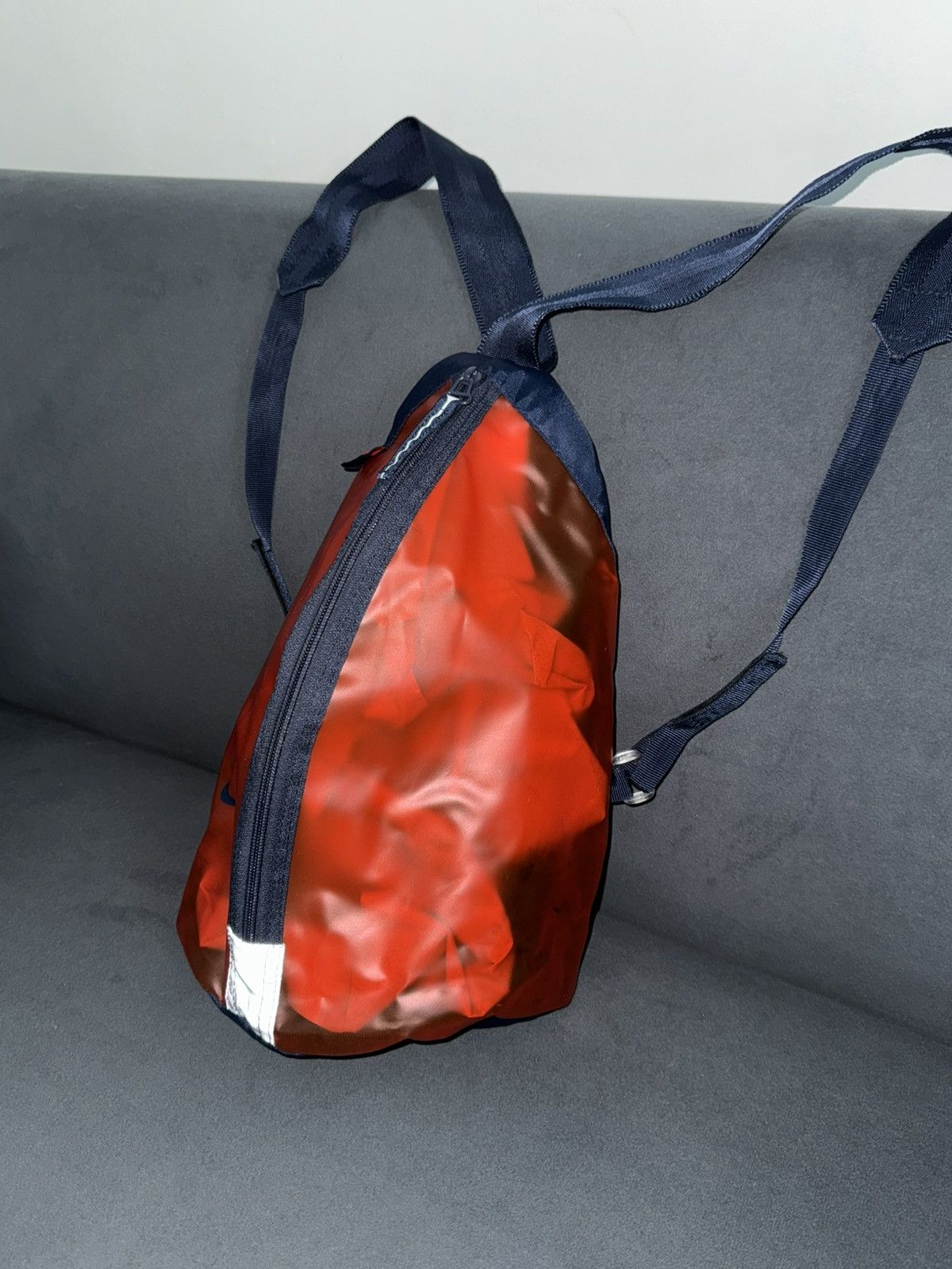 Nike RareVintage Nike 2001 Transluscent Poly Vinyl Mini Back Pack Size ONE SIZE - 3 Thumbnail