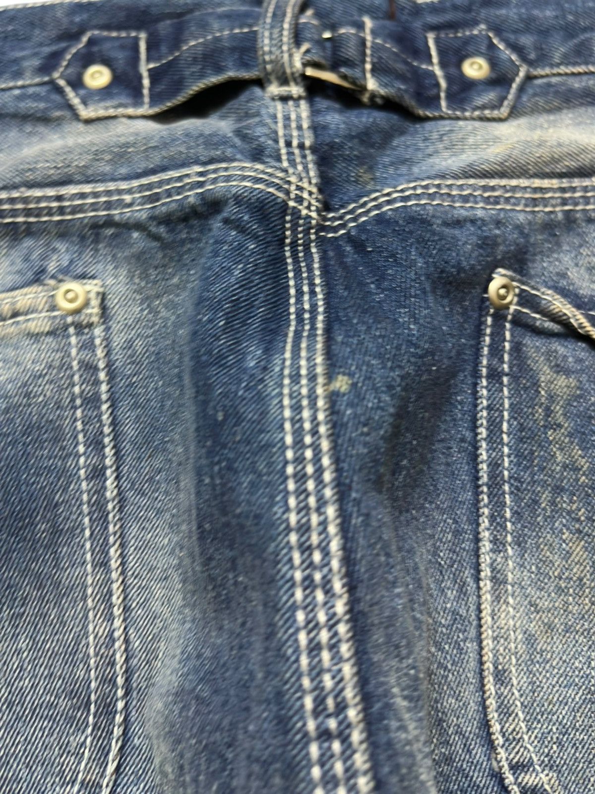 JNCO Vintage Japanese Brand Baggy Buckle Back Skater Denim Size US 32 / EU 48 - 5 Thumbnail