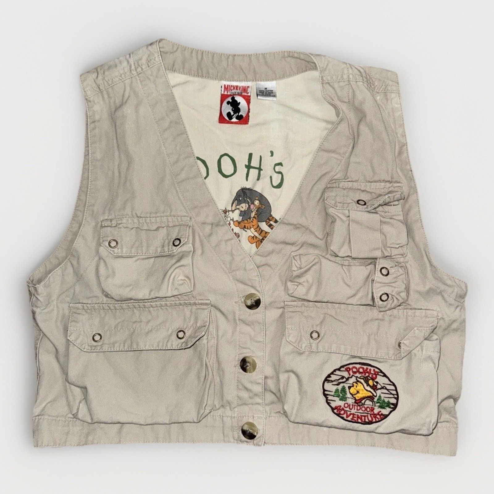 Disney × Mickey Inc × Vintage Mickey Inc Winnie the Pooh Outdoor Adventure Fishing Vest M Size M / US 6-8 / IT 42-44 - 1 Thumbnail