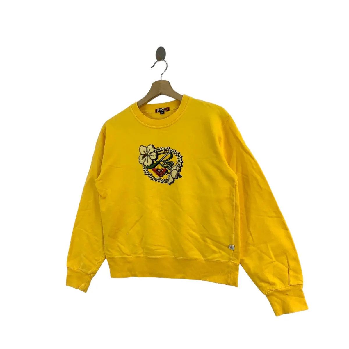Quiksilver Vtg QUIKSILVER ROXY SURFING Hibiscus Floral Sweatshirt Size M / US 6-8 / IT 42-44 - 3 Thumbnail