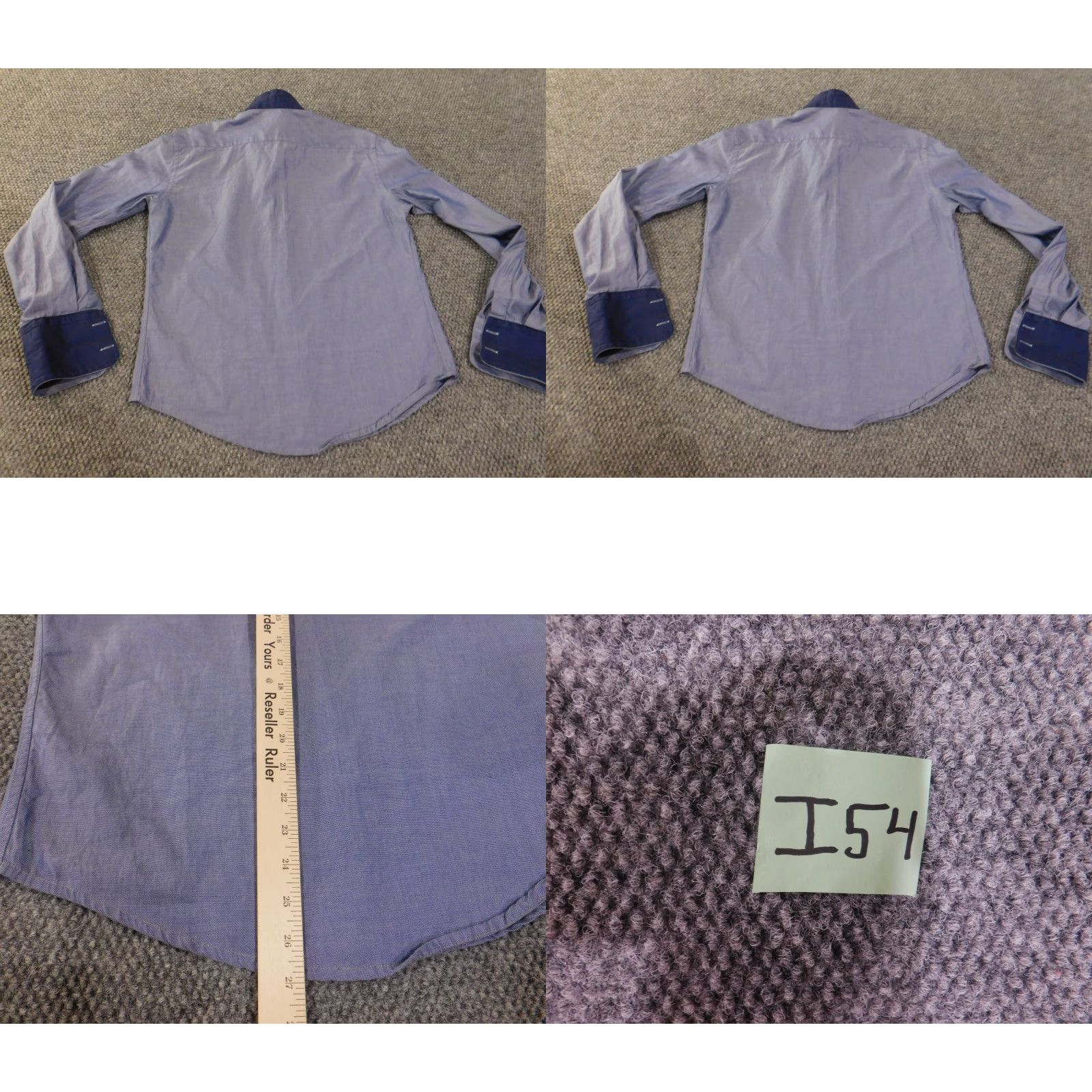 Zara Zara Shirt Button-Up Slim Fit Geometric Pattern Blue Mens M Casual Knitted Cotton Button-Down Collar Pockets Logo Size US M / EU 48-50 / 2 - 8 Thumbnail